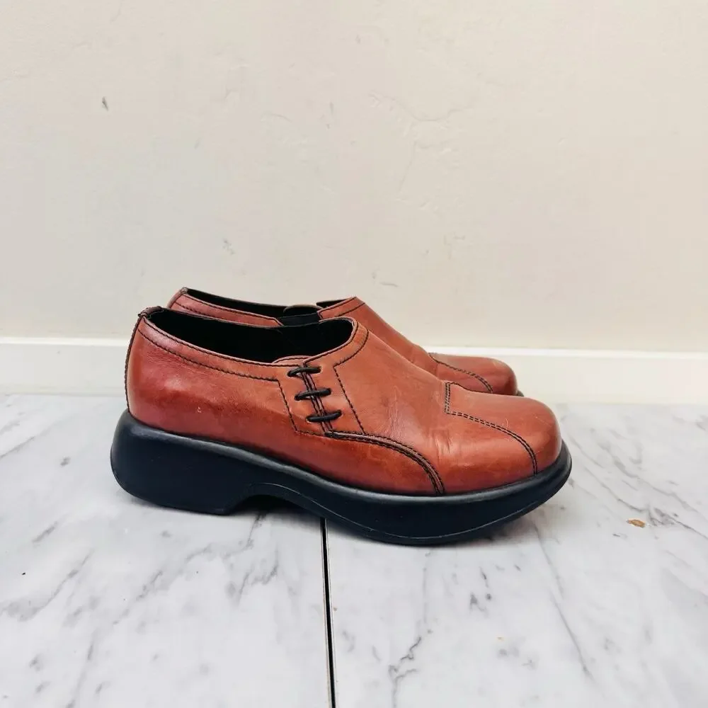 Dansko Brown Leather Slip-on loafers womens size 7.5